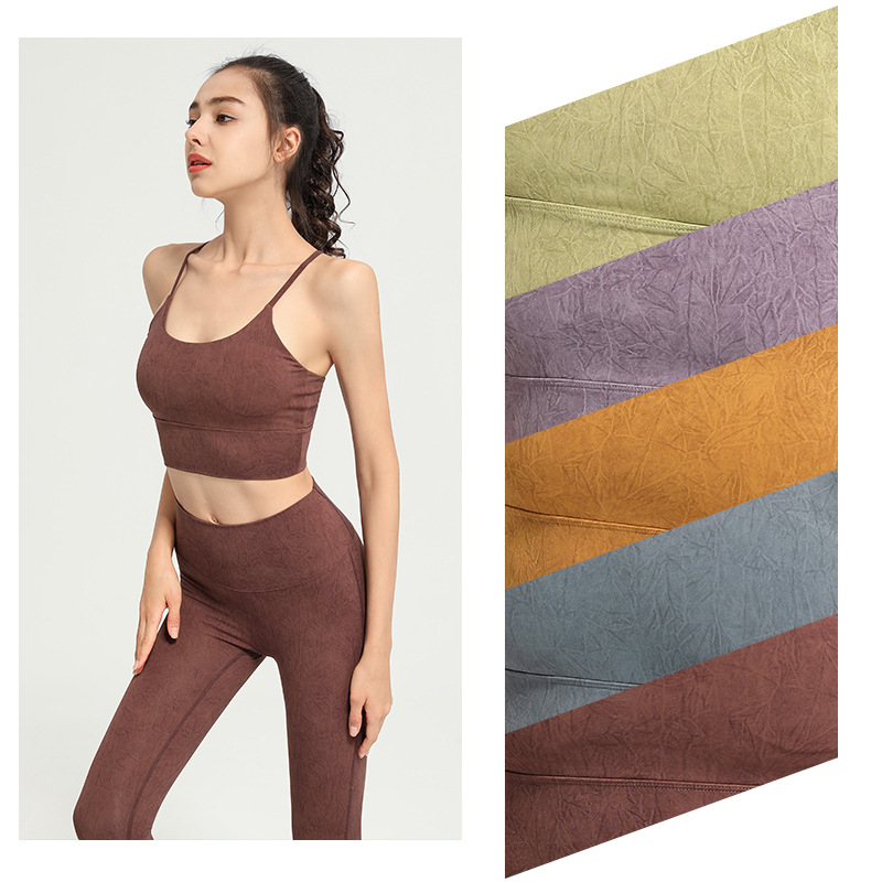Picture of European and American Sports Underwear Women's Running Yoga Vest Without Steel Rings Gathering Shock-absorbing Fitness Suit Beautiful Back Shock-proof Bra