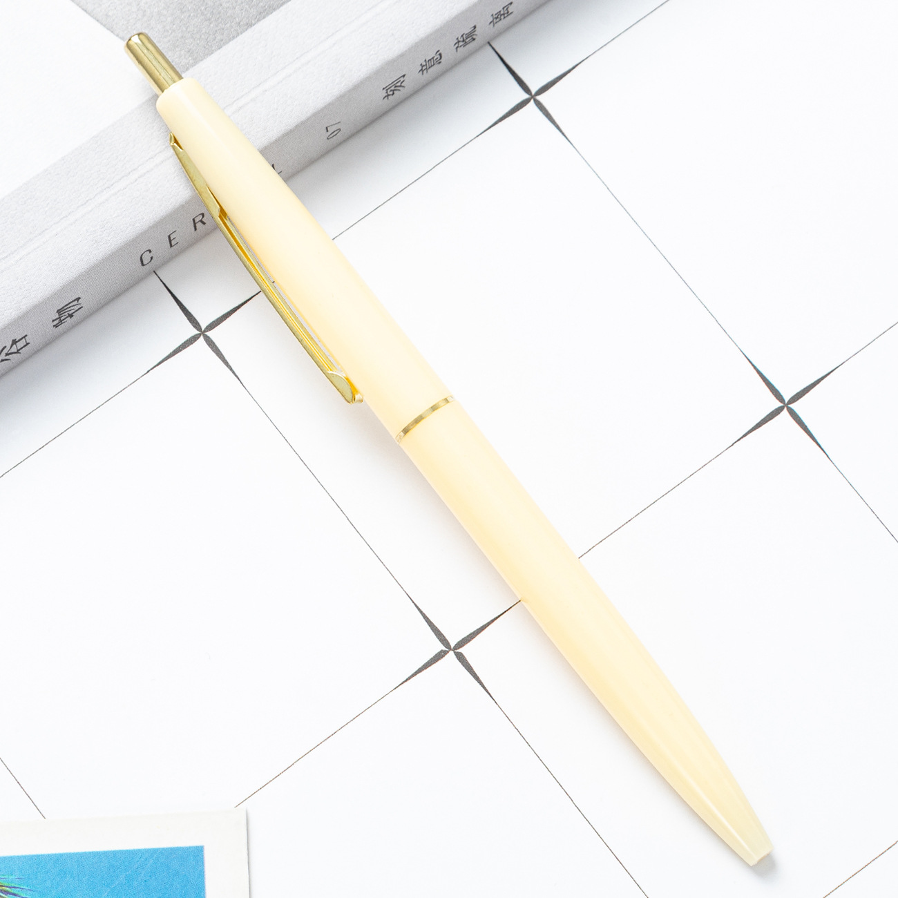 Picture of Press Multi-Color Ballpoint Pen Wholesale Office Stationery Student Plastic Ballpoint Pen Printed Logo Advertising Gift Promotional Pen