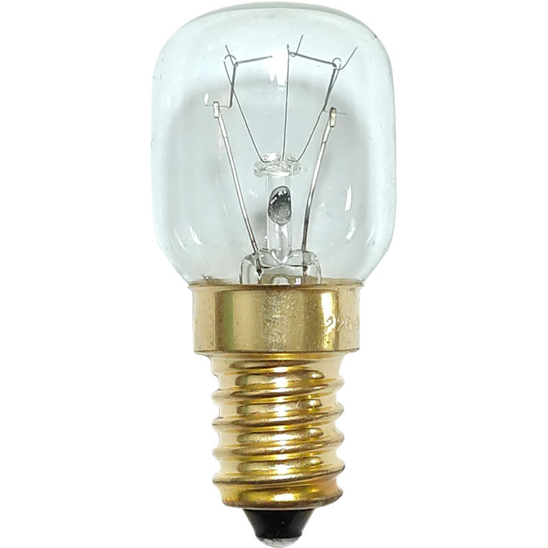Picture of T25 microwave bulb warm white incandescent bulb E14120V25W base oven bulb, brass