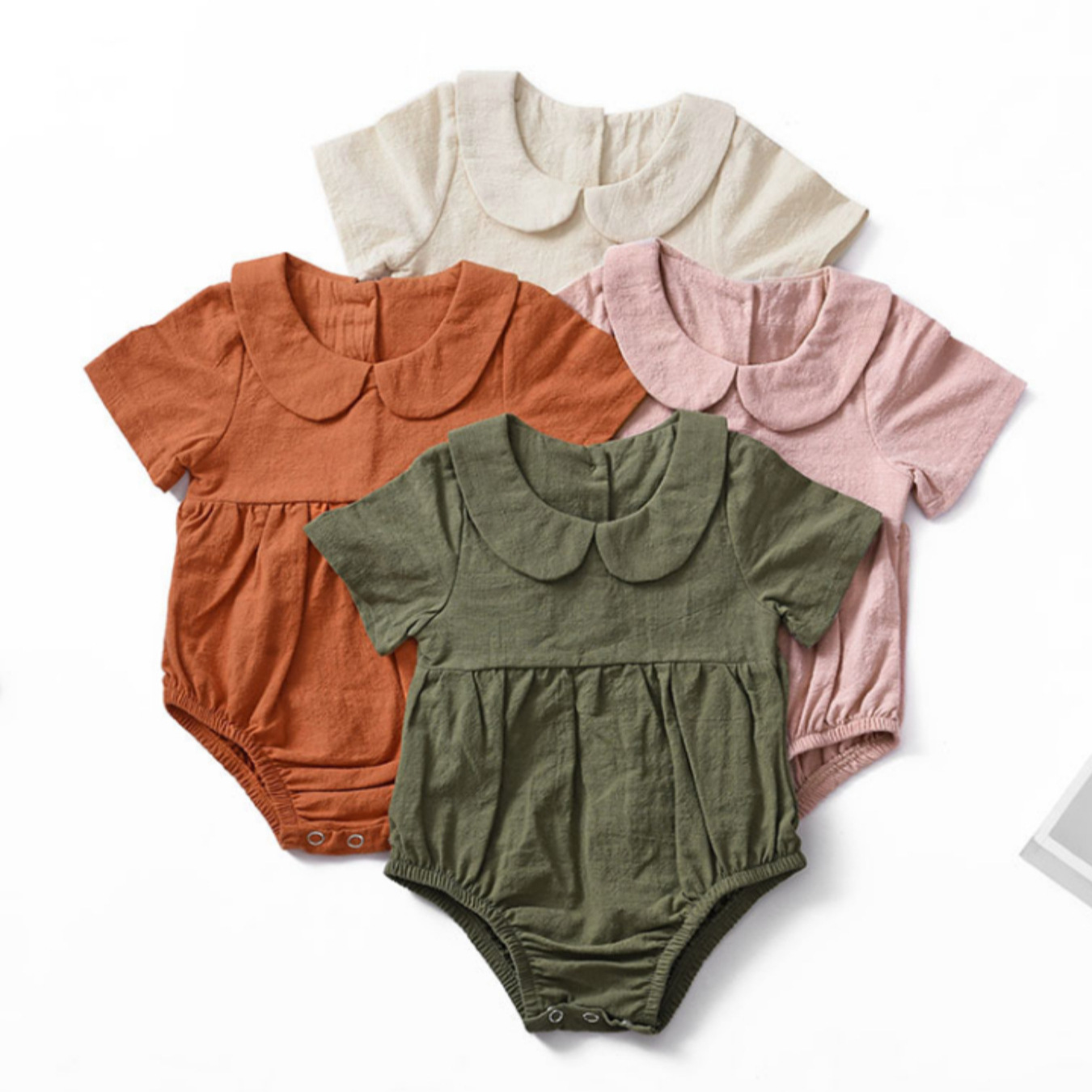 59-yard open-range jumpsuit baby class a summer short-sleeved baby class a cotton summer thin short-sleeved air-conditioning suit