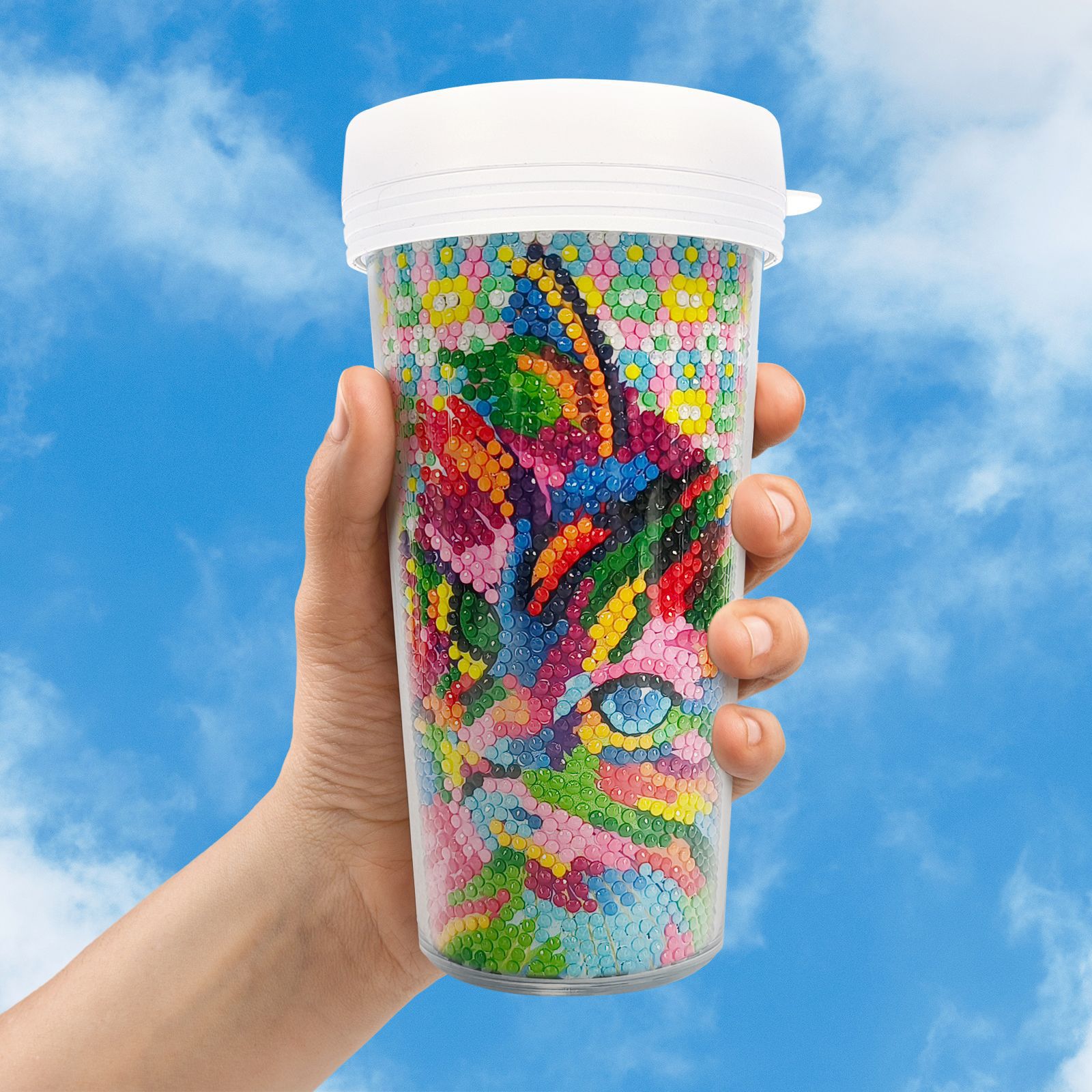 Picture of Diamond Painting Peripherals, New and Unique Cups, Cross-Border Supply, Diamond Stickers, Embroidery, DIY Handmade Full Diamond Creative Decorative Paintings Wholesale
