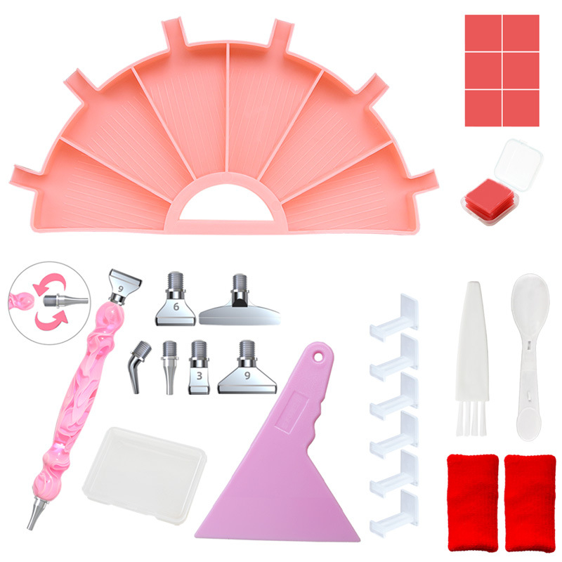 Picture of Diamond painting new multi-function drill plate DIY point drill pen Diamond storage tray diamond embroidery screen drill plate tool