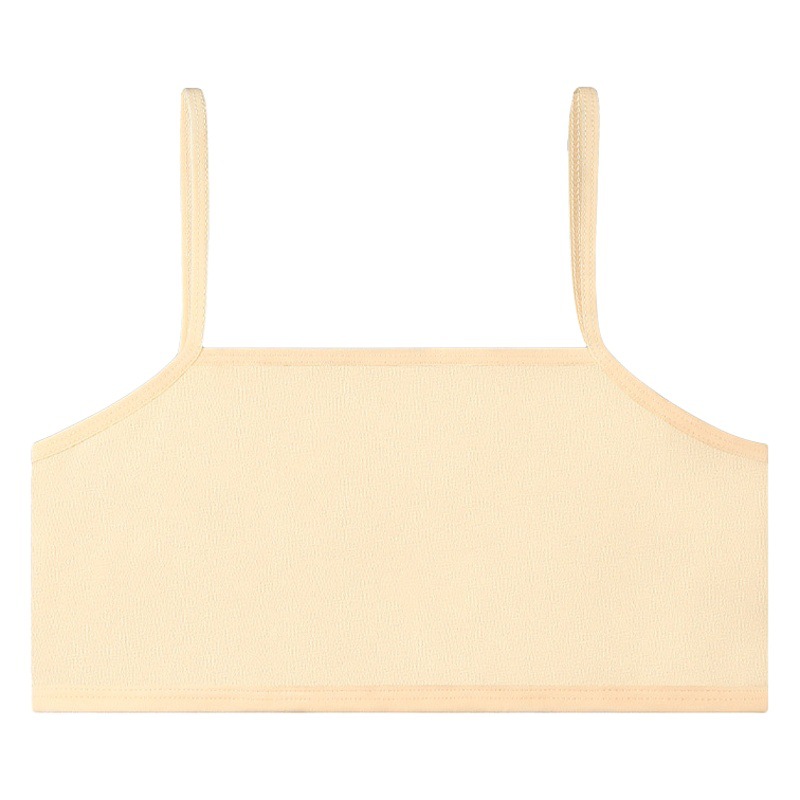 Girls' Cotton Vest Underwear Women's Bra Children's Puberty Junior High School Girls 12 Years Old Children Pupils