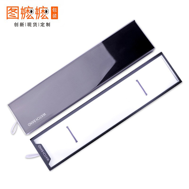 Watchbandbox Watch Strap Packaging Box Steel Ball Genuine Leather Fitbit Watch Chain Pvc Ready Stock Hot Sale Universal Fit