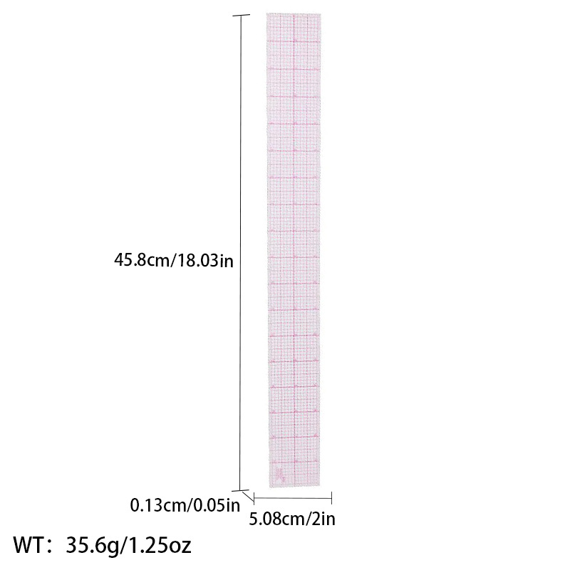 Picture of Pattern printing ruler clothing scale pattern making clothing curve cutting sewing tool multi-functional pattern printing ruler