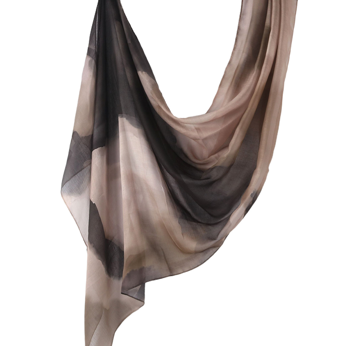 Picture of Best-Selling Watercolor Tie-Dye Cotton Scarf Arabian Satin Polyester Long Scarf Turkish Middle Eastern Scarf