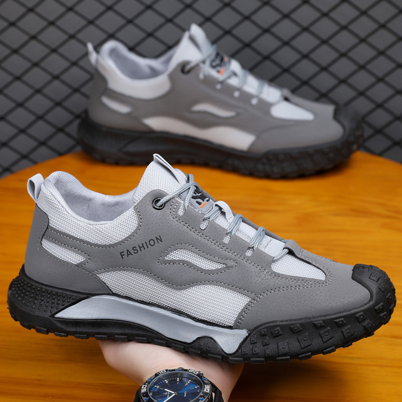 Cross-border Men's Shoes Outdoor Walking Shoes Breathable Wear-resistant Labor Insurance Shoes Work Shoes Lightweight sneaker Casual Shoes Mountain Climbing Shoes