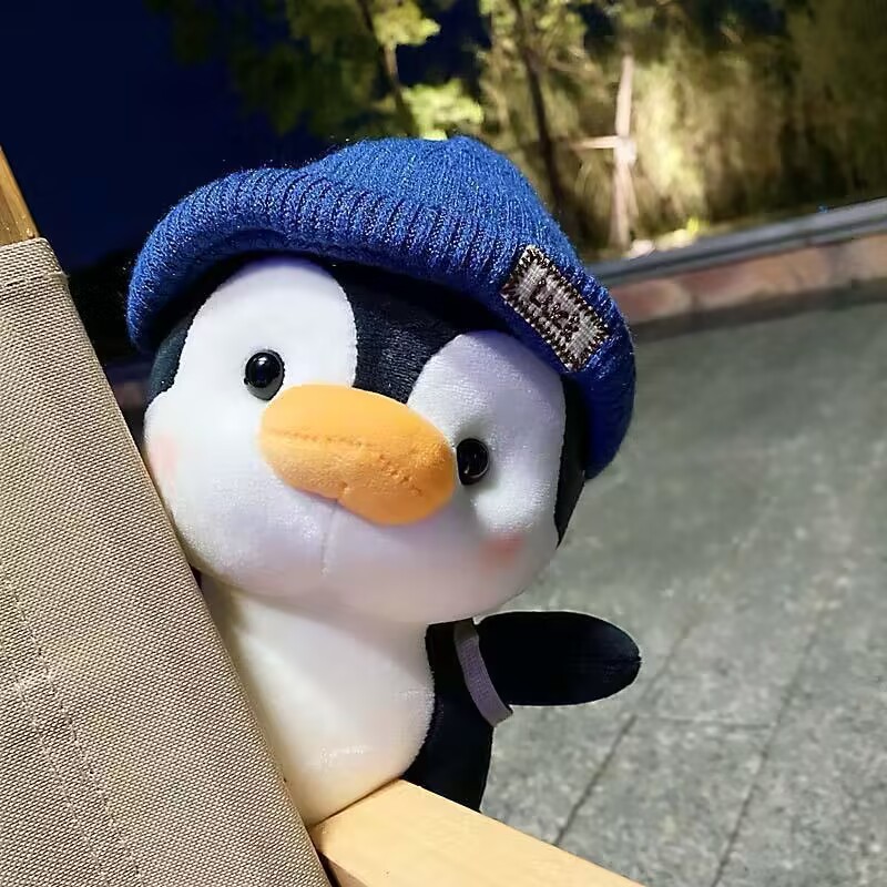 Backpack travel penguin doll plush toy grab doll doll children's day female birthday gift items wholesale