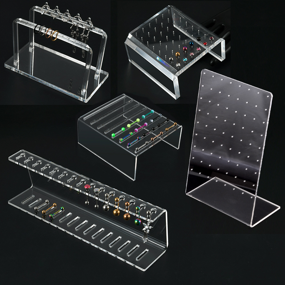 Transparent Acrylic Jewelry Display Board, Ear Studs, Lip Nails, Belly Button Nails, Tongue Nails, Buried Nails, Display Stand, Posing Display