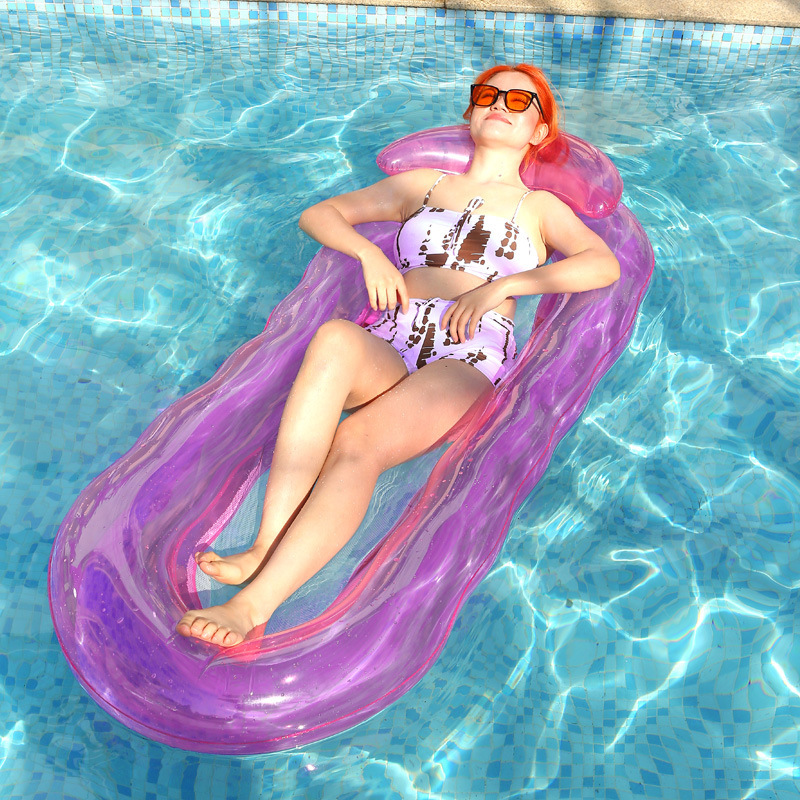 Picture of Cross-border Inflatable Water Backrest Recliner Creative Floating Row Swimming Ring Water Toy Water Inflatable Floating Bed Foldable