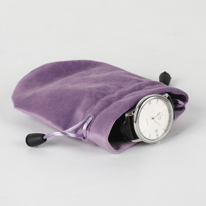 Picture of High-Bottom Velvet Round Bottom Drawstring Flap Pocket Pants, Super Soft Drawstring Jewelry, Jewelry Red Wine Packaging Bag, Curling Wand, Selfie Stick