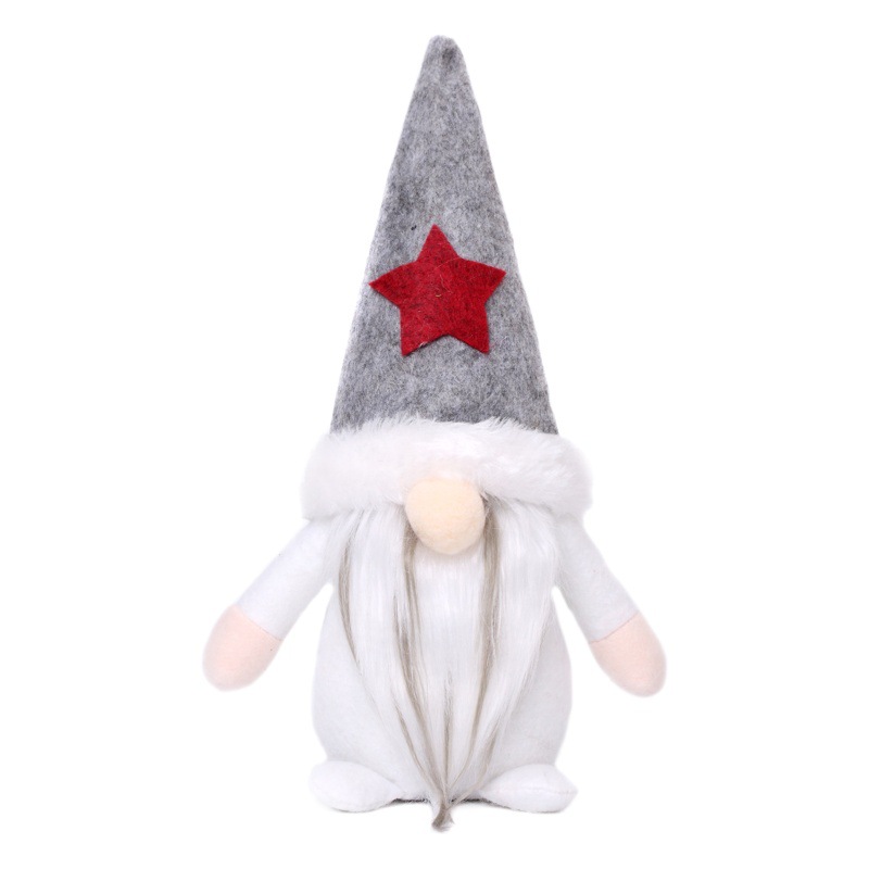 Cross-border new Christmas faceless doll elf doll European and American snowflake style decoration Nordic Rudolf ornaments