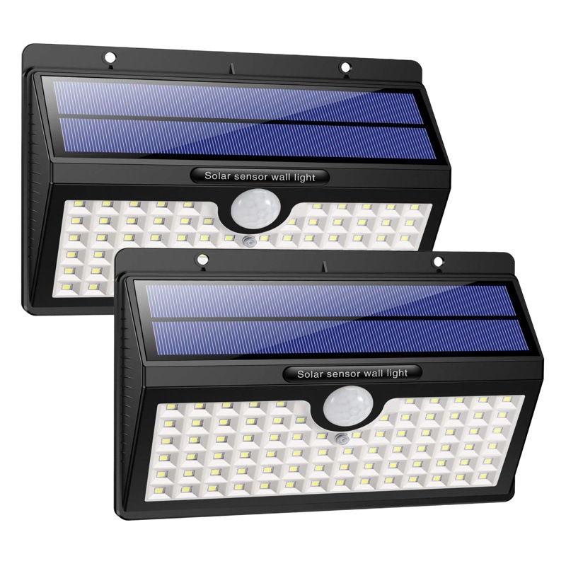 Factory New Waterproof Solar Outdoor Light 78Led Horizontal Human Body Sensor Wall Spotlight Garden Light Fence Light