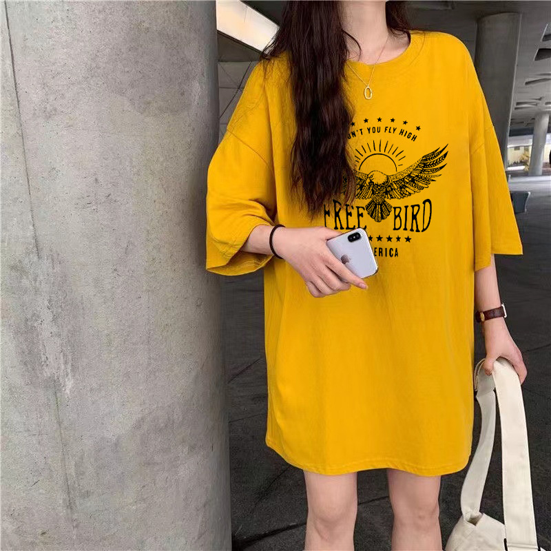 Cross-Border New Loose Short-Sleeved T-Shirt Round Neck Summer Half-Sleeved Bottoming Shirt with Same Style for Men and Women to Wear Outside