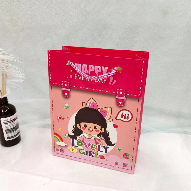 Cute Return Gift Birthday Gift Packaging Bag Handbag Children's Day Gift Bag Cartoon Animal Gift Bag Paper Bag
