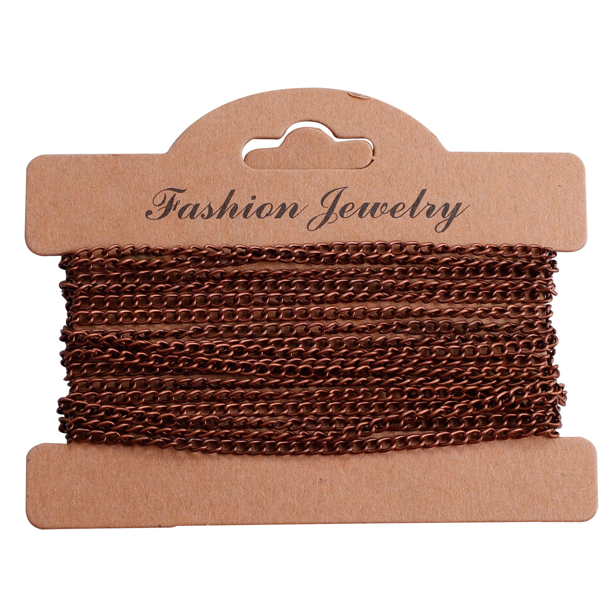 Picture of 2.5mm 3.5mm flat secret chain Handmade DIY jewelry necklace bracelet 3 M chain iron plated 9 colors optional