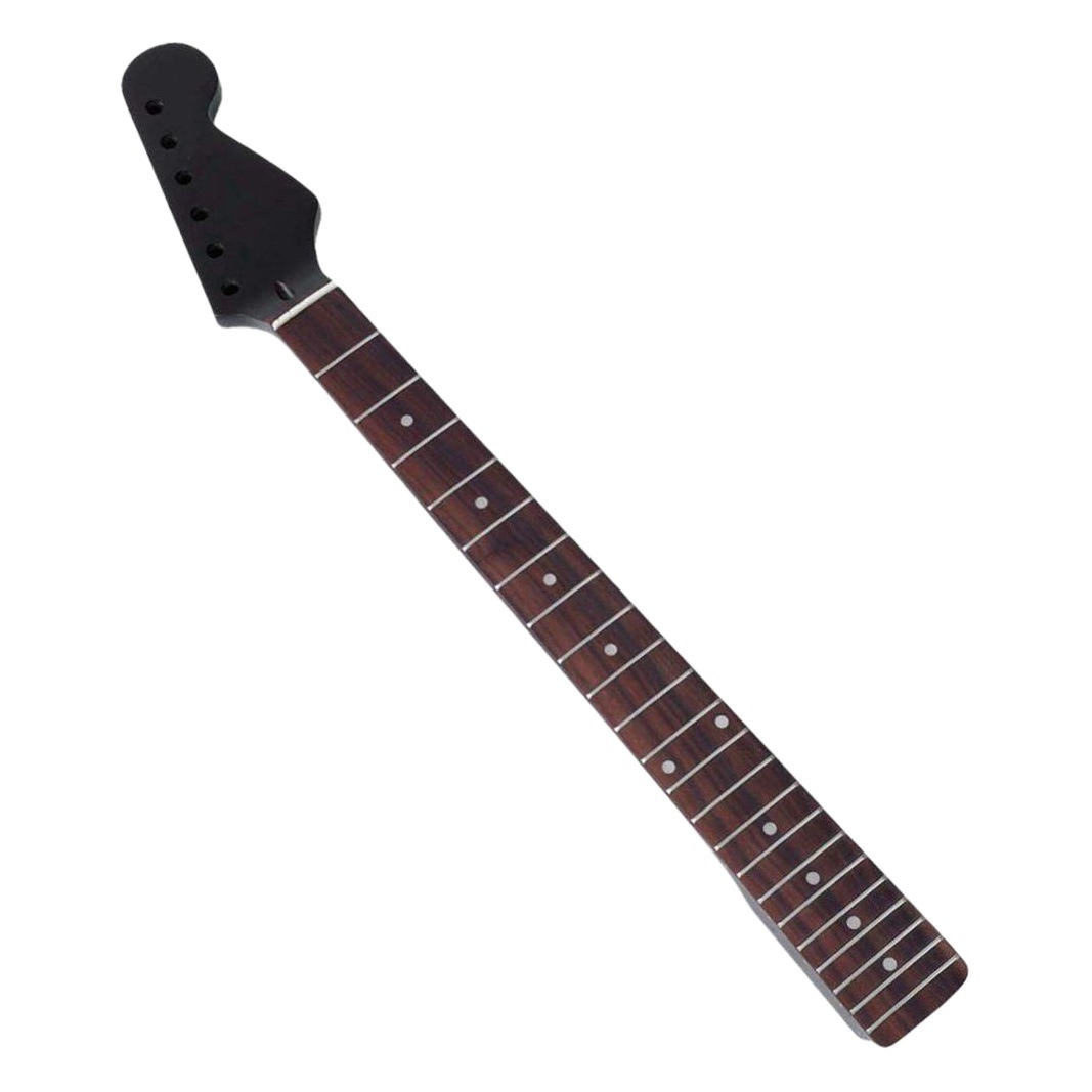 [Matte black] 22 products electric guitar neck maple wood piano handle rosewood fingerboard ST Strat Stratocaster