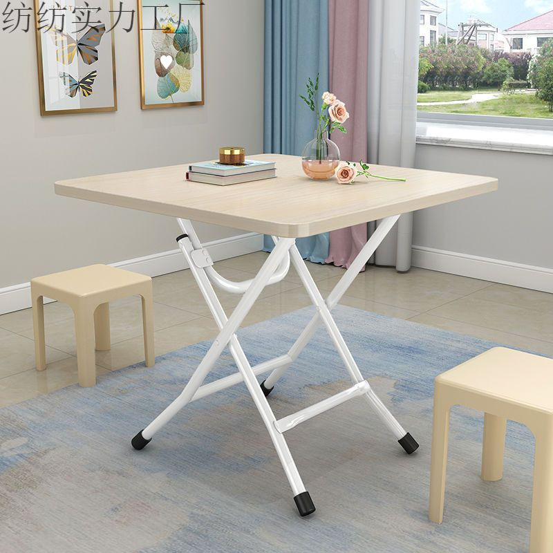 Folding table, folding dining table, simple home dining table, rental room, simple small apartment dining table