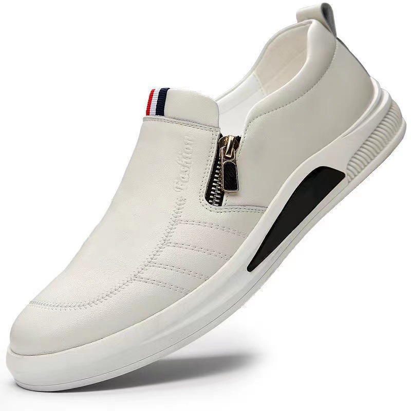 New Breathable Fashion Business Leg Men's Casual Shoes British Men's Shoes Trendy All-match Soft Leather Soft Bottom Men's Leather Shoes
