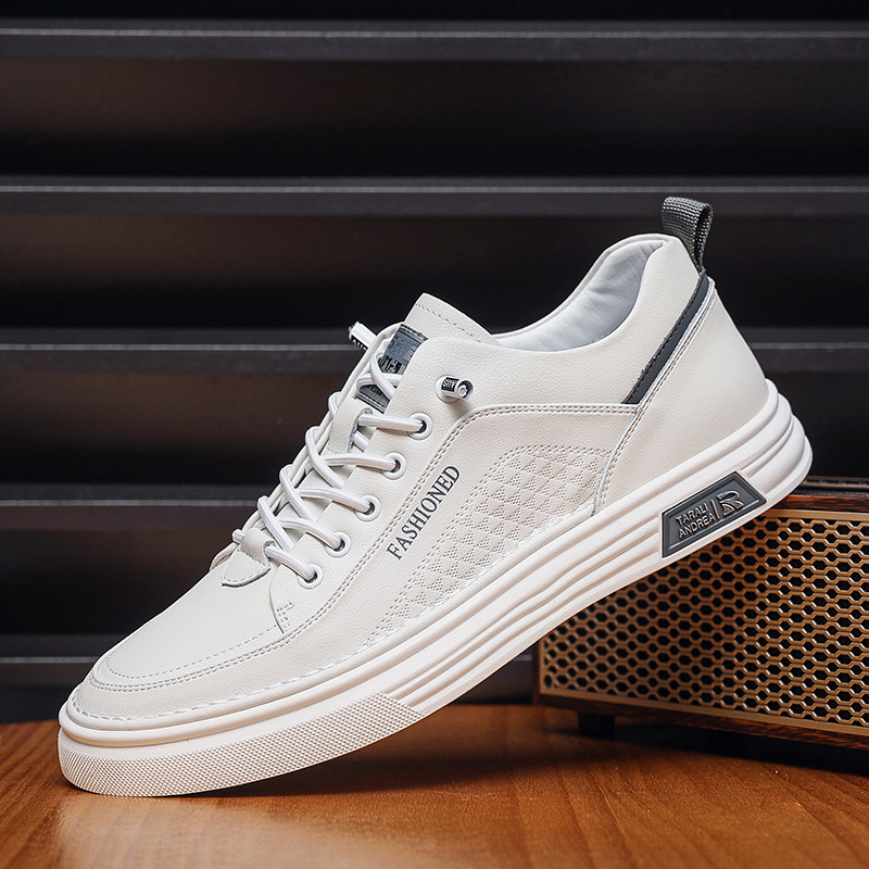 Autumn New Casual Shoes Korean Style Trendy Shoes Fashion Board Shoes Daily Student White Shoes sneaker Soft Bottom Shoes Men