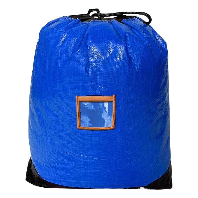Express Transfer Bag Logistics Transportation Large Moving Packaging Turnover Recycling Waterproof Drawstring Bag Wholesale Printing Logo