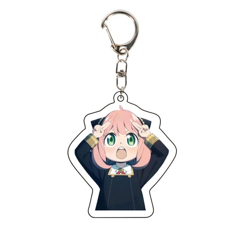 [Double Layer] Spy Play House Animation Keychain Aniya Joel Blair Acrylic Pendant
