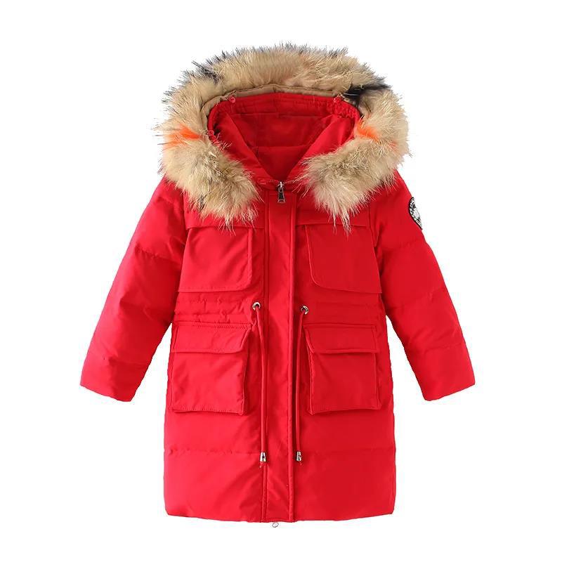 Picture of Girls' Cotton-padded Clothes 2021 New Korean Style Fashionable All-match Down Cotton-padded Jacket Mid-length Cotton-padded Jacket Trend for Middle-aged Children