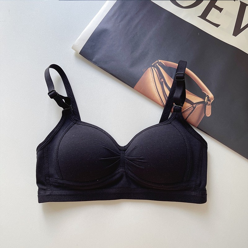 Picture of Japanese-style Seamless Underwear Women's Small Chest Gathered and Large One-piece Breast Collector Anti-sagging No-steel Ring Girls' Bra