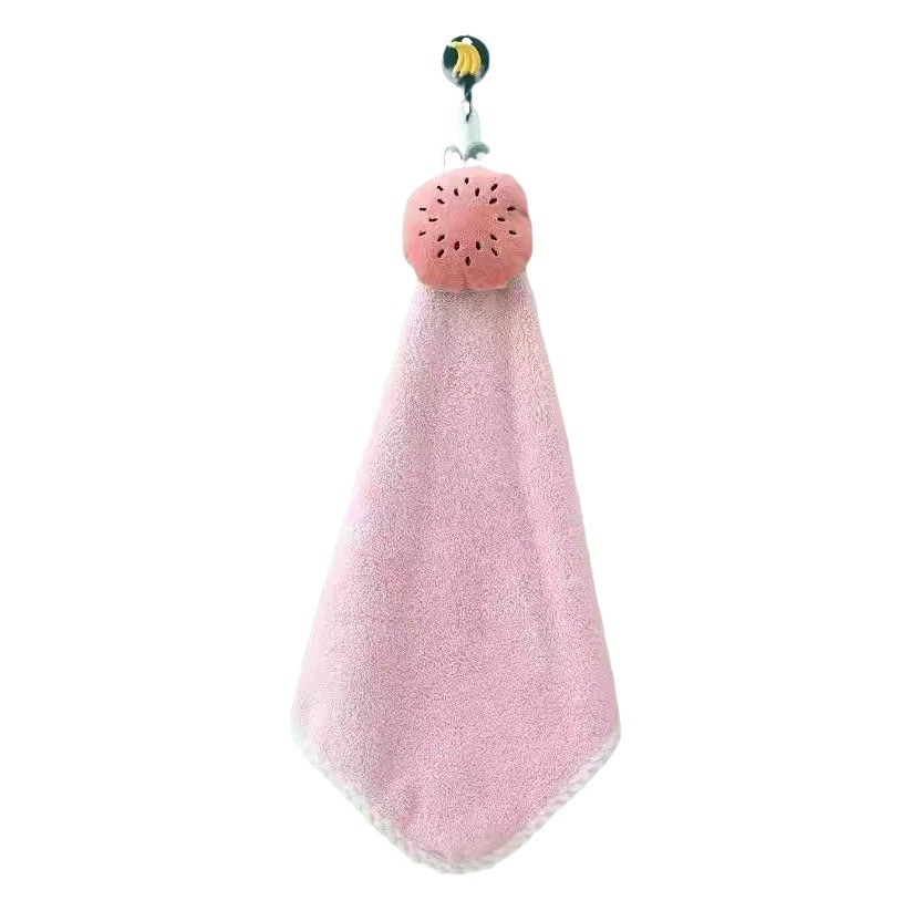 Hand towel towel cartoon hanging towel soft absorbent TikTok popular non-lint Internet celebrity cute hand towel wholesale