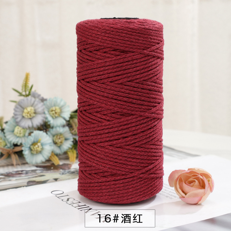 Picture of Explosions 2mm round strand hollow yarn European-style hook bag hollow Diy thread color multi-hand crochet collocation