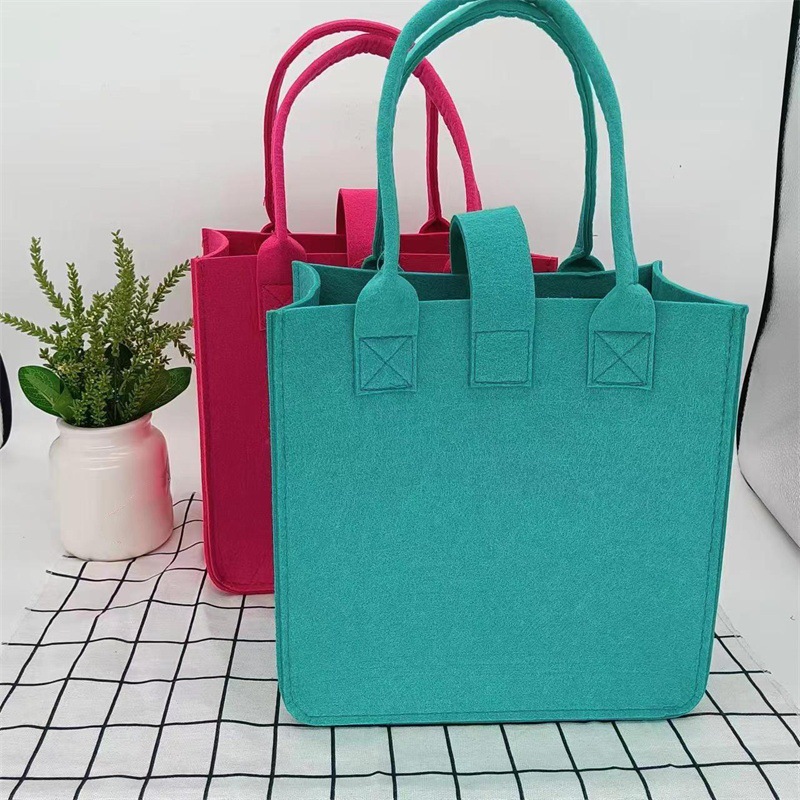 New Thickened Felt Bag, Large-Capacity Portable Shopping Bag, Thickened Mommy Bag, Internet Celebrity 100-Day Banquet Gift, Souvenir