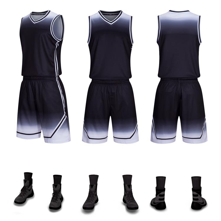 Picture of New basketball uniform set custom summer adult children's training game team uniform group purchase wholesale breathable sweat-absorbent Jersey