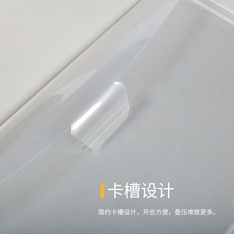 Picture of Changhe wholesale a5 transparent buckle document bag invoice thickened horizontal a6 clip paper storage abrasive vertical knife mold
