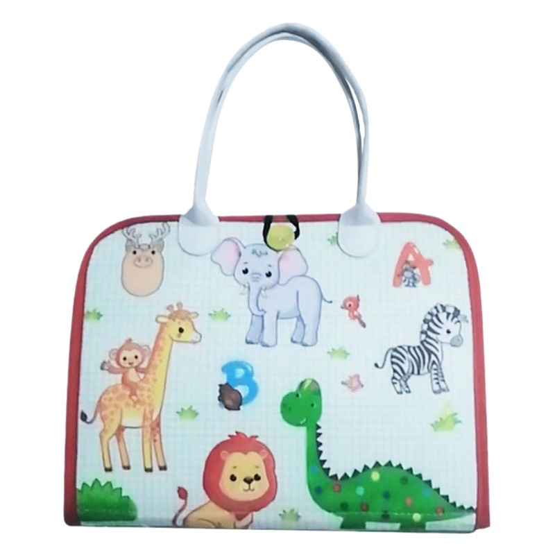 Felt Board Dressing Buckle Exercise Board Animal World Felt Learning Board Children's DIY Portable Early Education Learning Board