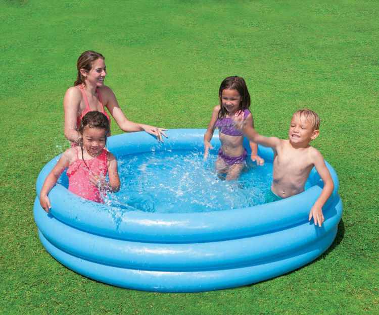 Picture of INTEX58426 Crystal Blue Inflatable Pool Swimming Pool Ocean Ball Pool Bath Fishing Pool