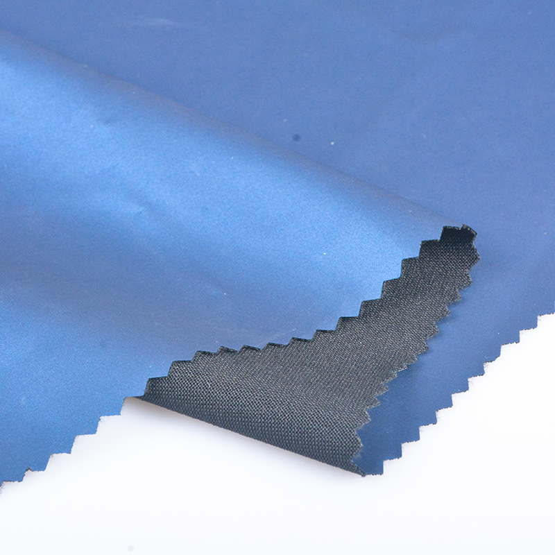 Picture of High-Elastic Milk Silk Pu Composite Blue Film Smooth Coating Heat-Retaining Sweat-Absorbing Fabric for Waist Shaping Belt and Swimming Cap Material