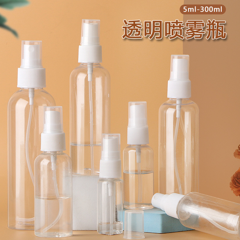 Wholesale 30Ml50Ml100Ml ml Transparent Spray Bottle Pet Plastic Bottle Small Spray Bottle Alcohol Spray Bottle Sub-Bottling