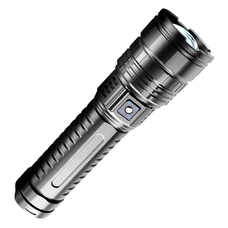 Laser Cannon Strong Light Flashlight Portable Rechargeable Ultra-Bright Outdoor Zoom White Laser Long-Range Spotlight Led Flashlight