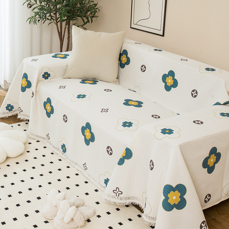 Picture of ins style sofa towel full cover cloth simple sofa cushion blanket all-inclusive universal cover towel four seasons universal sofa cover