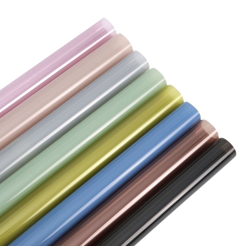 Thickened jelly film color translucent cellophane flower bouquet waterproof wrap flower crystal paper floral packaging material