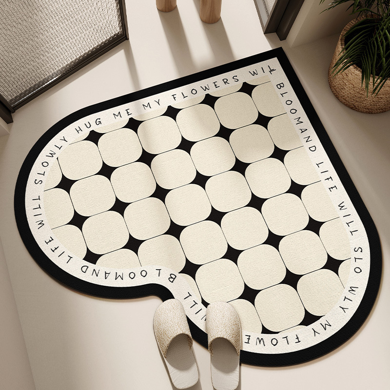 Picture of Cross-border Wholesale Diatom Mud Floor Mat Bathroom Absorbent Foot Mat Simple Dirty Resistant Anti-skid Mat Household Kitchen Tianjin Floor Mat