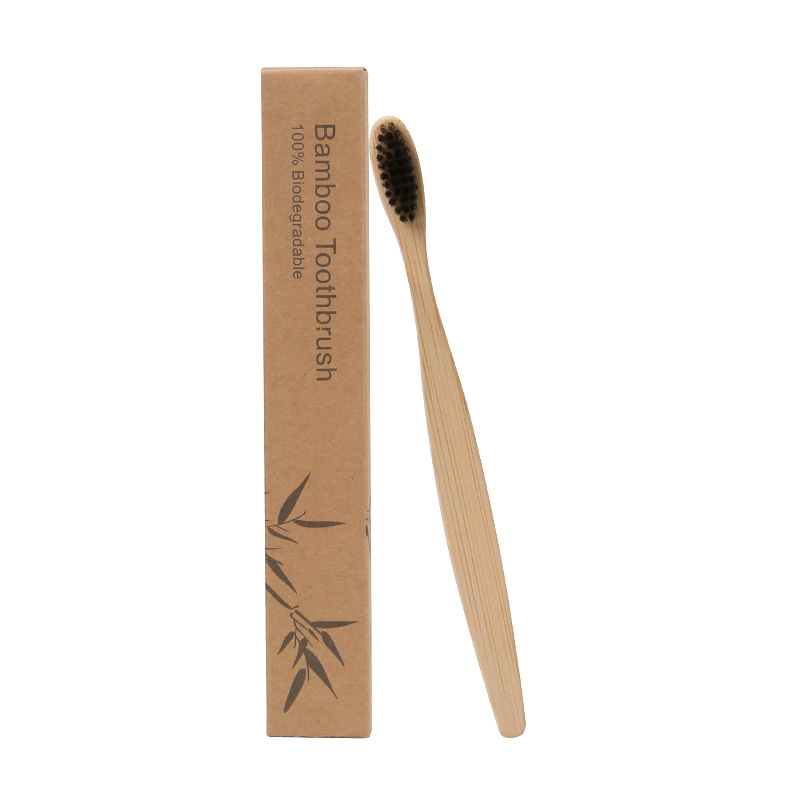 Picture of Cross-border Travel Homestay Hotel Non-disposable Toothbrush Bamboo Charcoal Bamboo Fiber Soft Hair Adult Bamboo Toothbrush Customization
