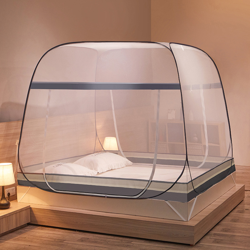 Picture of Mosquito net installation-free yurt household foldable 1.5 meters 1.8 meters bed zipper one-piece bottomless wholesale