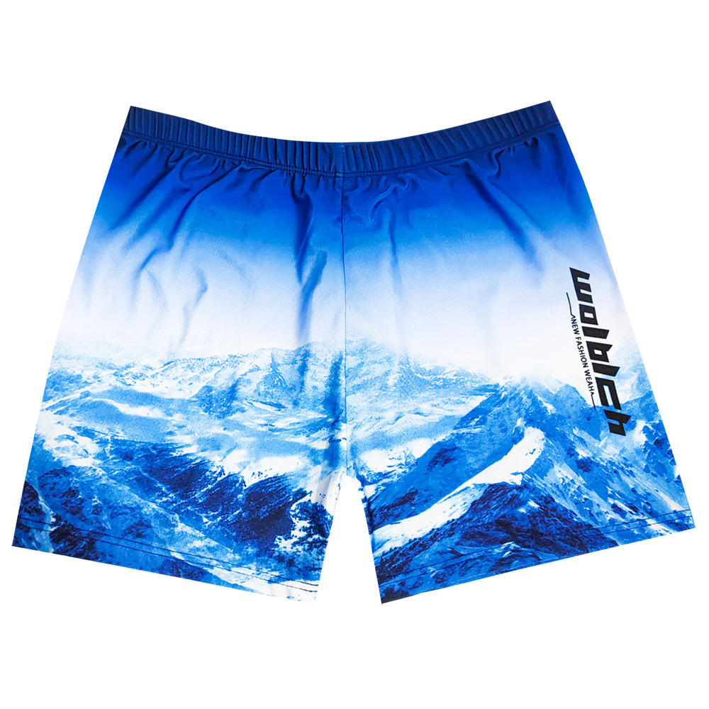 Picture of Men's Swimming Trunks Boxer Anti-embarrassment Quick-drying Running Breathable Cool Coconut Shorts Swimsuit Beach Pants for Summer