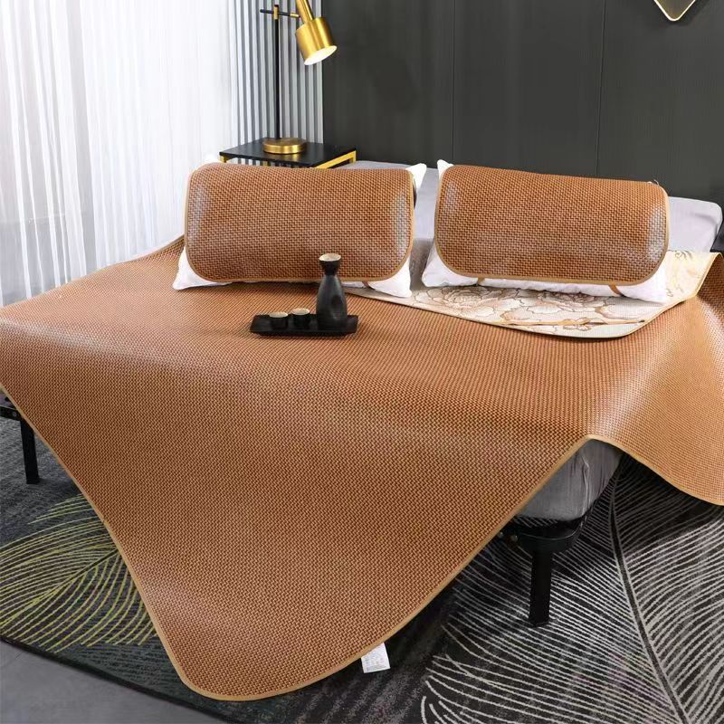 Picture of Summer mat rattan mat 1.5 m1.8m0.9/1.2m sheets double mat foldable dormitory straw mat new