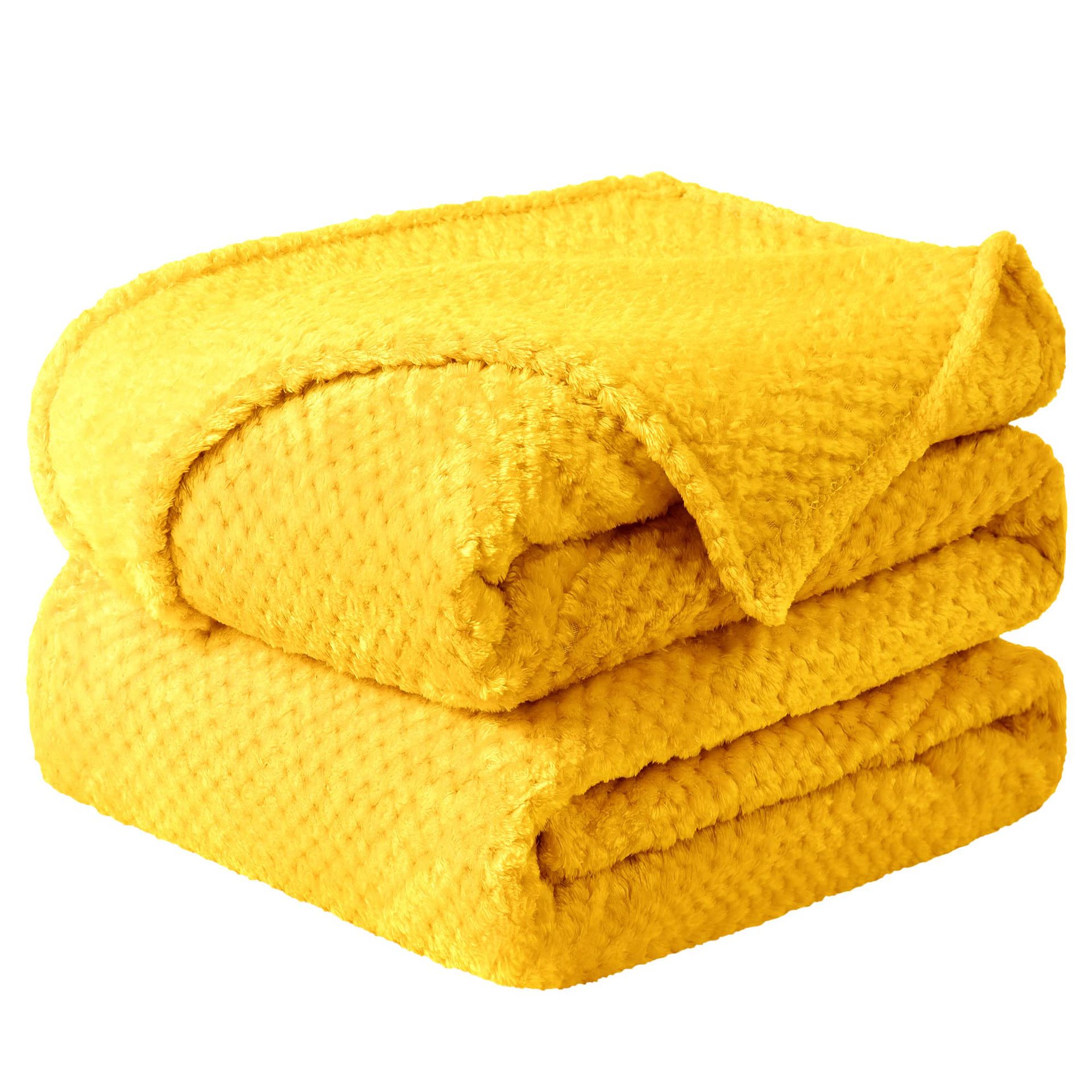 Picture of Cross-border in stock thick solid color pineapple plaid flannel blanket coral fleece sofa blanket air conditioning blanket nap blanket