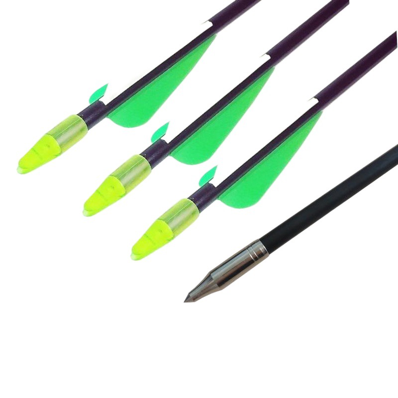 Factory wholesale bow and arrow glass fiber arrow outdoor practice Arrow 8mm glass fiber arrow recurve bow traditional bow practice arrow