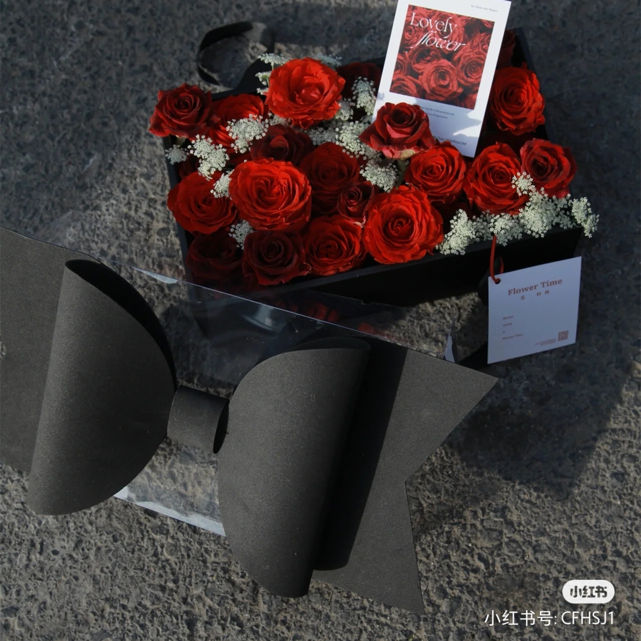 Flower Packaging Box Chinese Valentine's Day Fruit Flower Box Transparent Internet Celebrity New Year Gift Box Companion Gift Box Hand-Held Flower Box