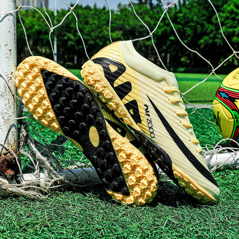 Cross-border plus size football boots men's broken nails human grass AG long spikes adult TF competition training shoes student football boots wholesale