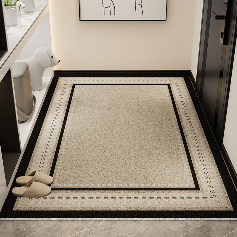 Picture of Light Luxury High-end Door Floor Mat Dirt-resistant Wear-resistant Anti-slip Mat Household Tailable Mud Scraping Silk Ring Floor Mat